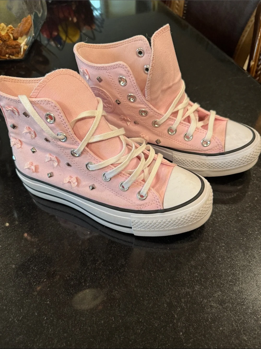 Converse Women's Chuck Taylor All-Star Lift Platform Archive Stars Shoes - Picture 5 of 11